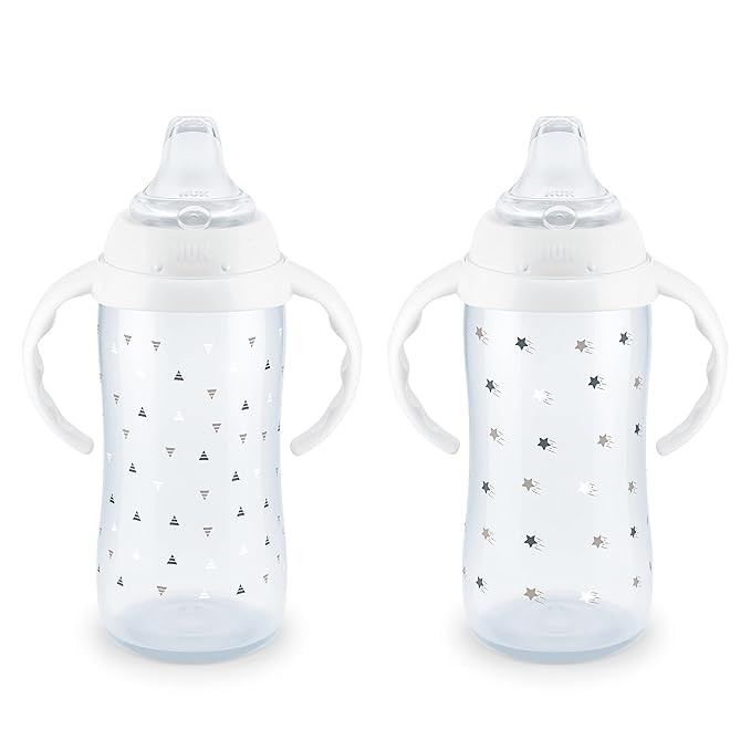 NUK Large Learner Cup, 10 oz, 2 Pack, 9+ Months, Timeless Collection, Amazon Exclusive | Amazon (US)