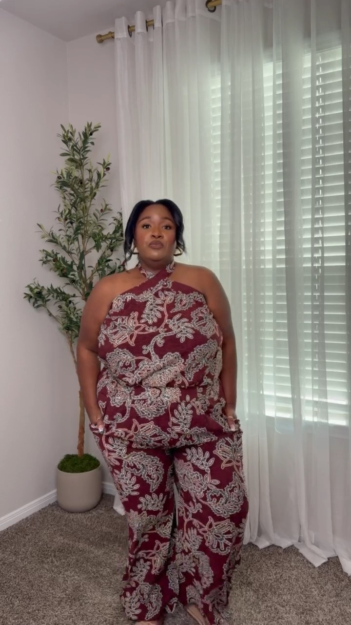 ✨ Walmart plus size finds for a size 18/20! 
This 2 piece set is so cute for the summer can be dressed up or down I’m wearing a double XL in this set!

#LTKootd #LTKgrwm #LTKPlusSize
