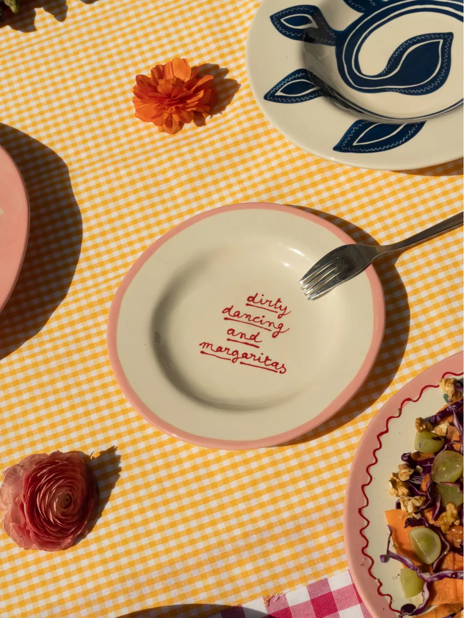 Dirty Dancing hand-painted ceramic plate 20cm | Selfridges