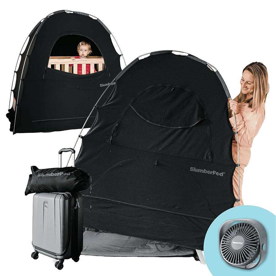 SlumberPod with Fan The Original Blackout Sleep Tent Travel Essential for Baby and Toddlers, Mini... | Amazon (US)