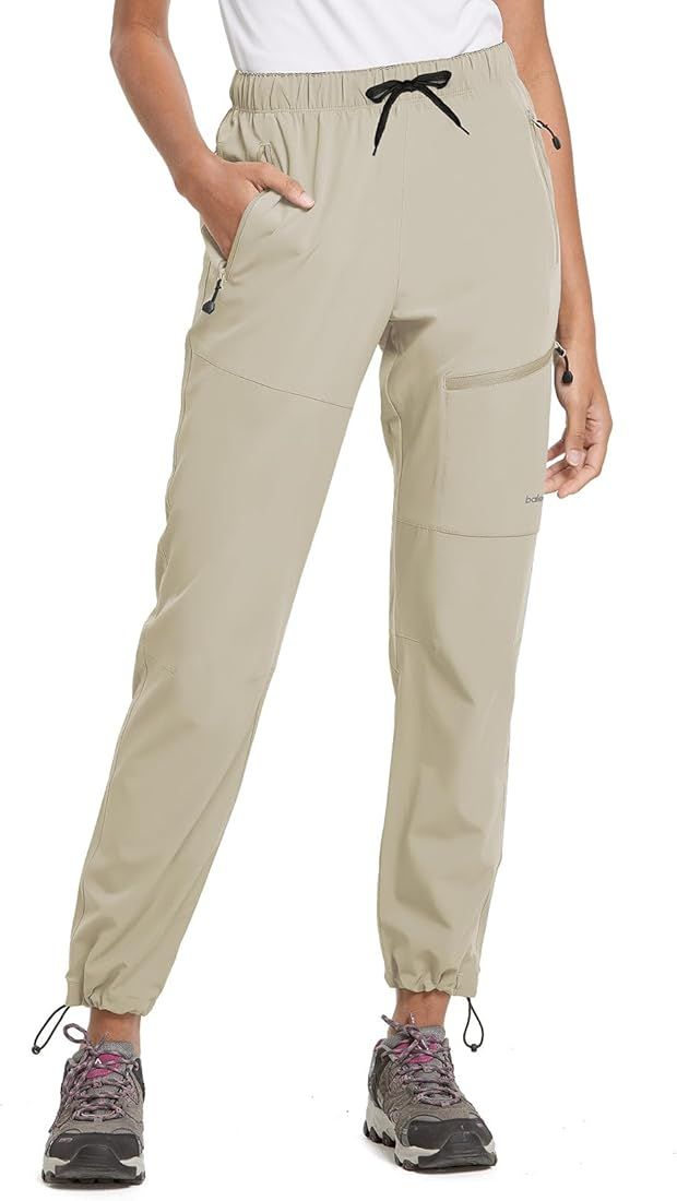 BALEAF Women's Hiking Pants Quick Dry Lightweight Water Resistant Elastic Waist Cargo Pants for All  | Amazon (US)