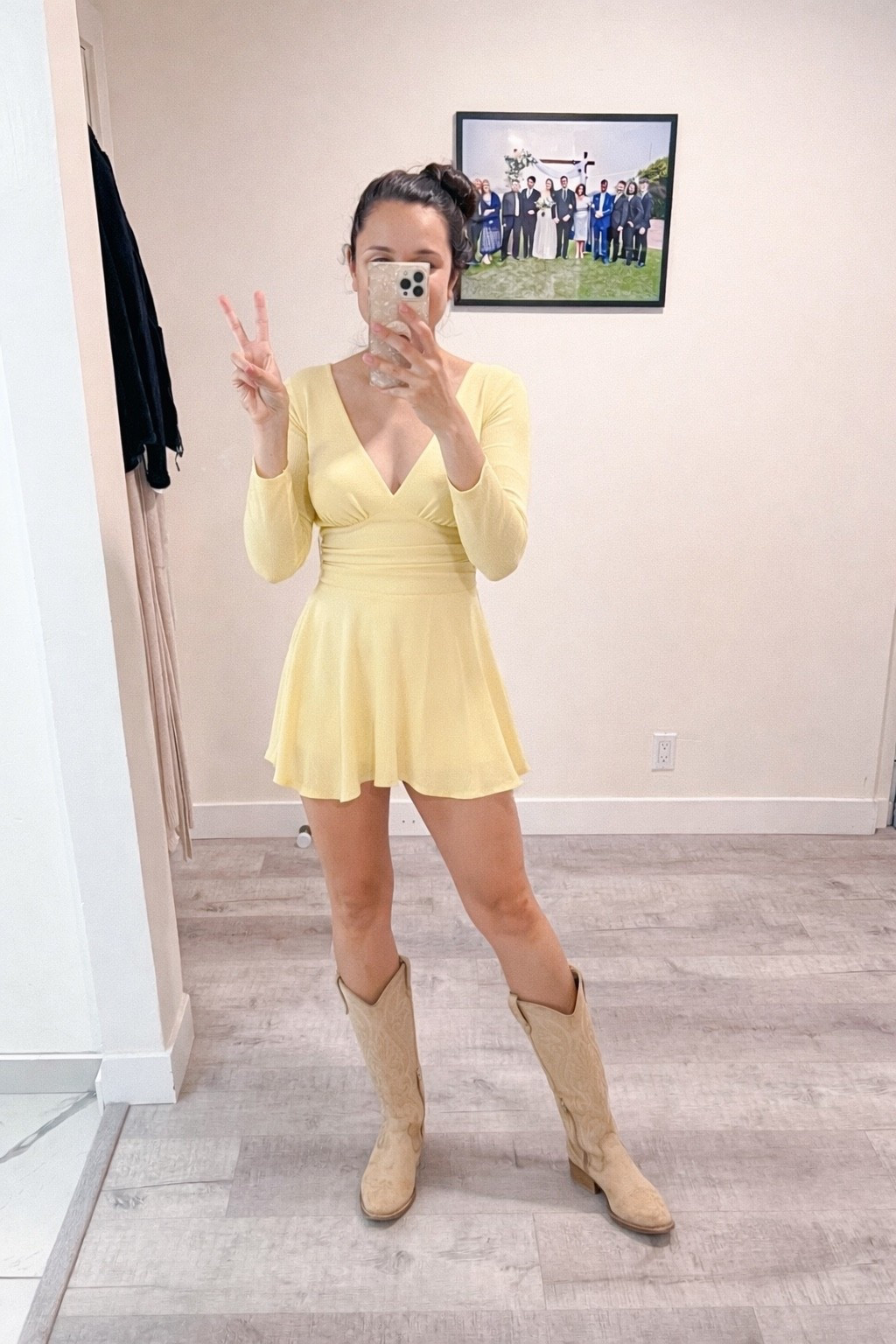 Yellow romper and cowgirl boots from Target! 

#LTKdayinmylife #LTKootd #LTKgrwm