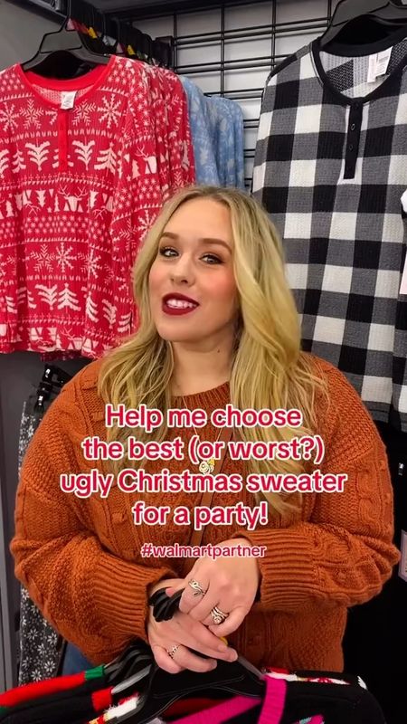 #walmartpartner Heading to an ugly Christmas sweater party? These fun sweaters from @walmartfashion are perfect for holiday parties and are anything but ugly! Which #walmartfashion ugly Christmas sweater do you like the most? 

#LTKVideo #LTKSeasonal #LTKHoliday