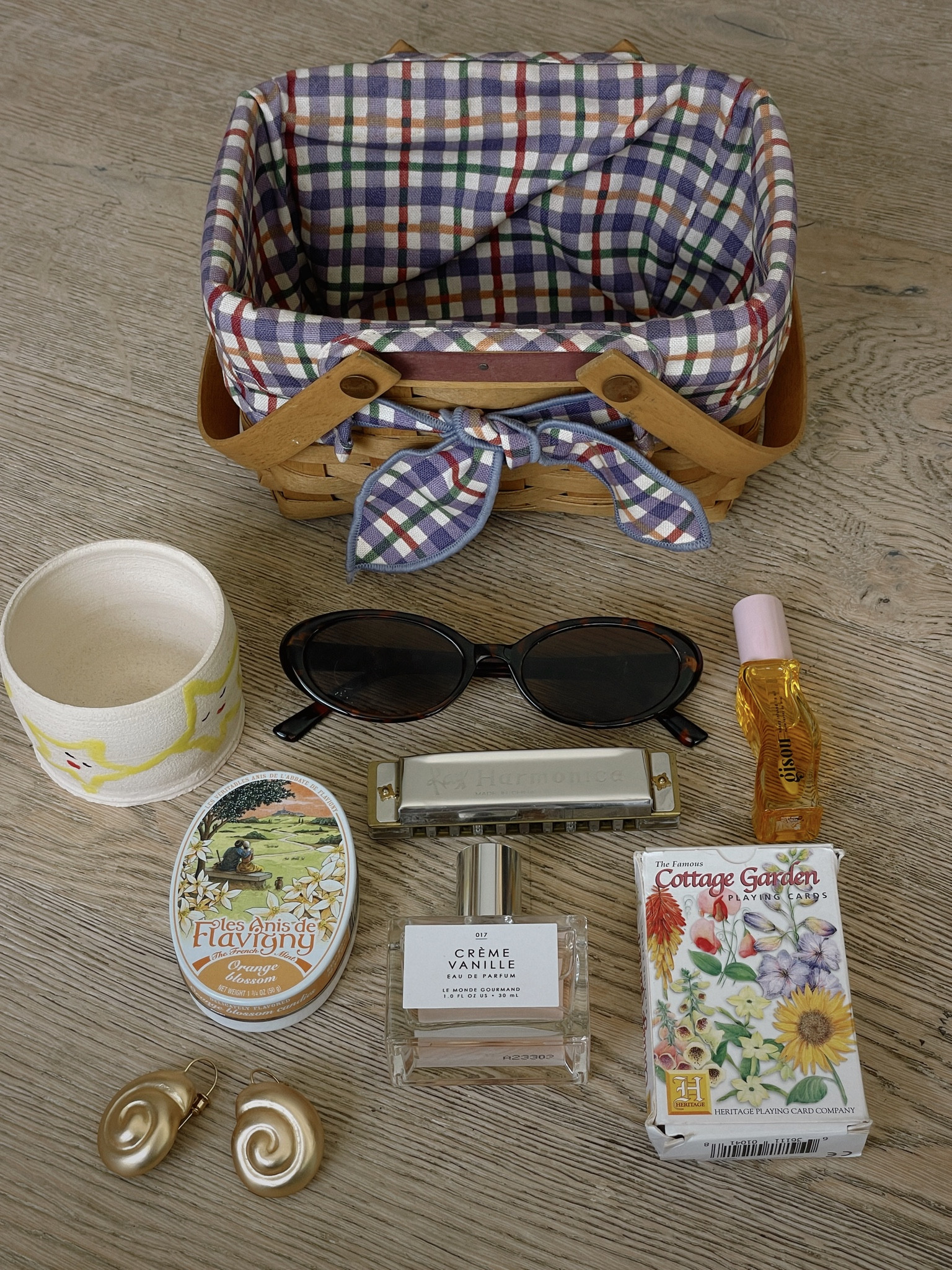 What’s in my basket bag 🤭