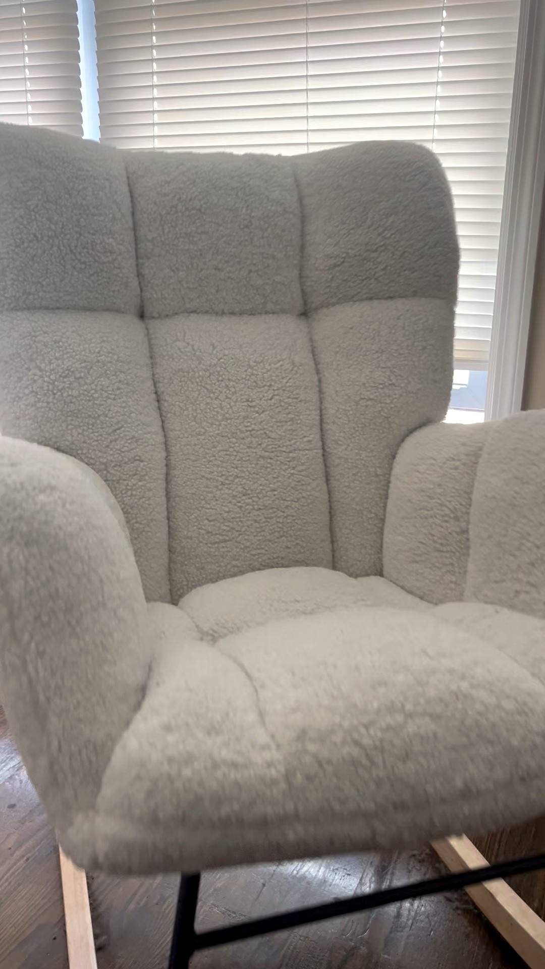 cozy chair still going strong this fall. Sherpa rocking chair. Nursery rocker. Amazon home. Amazon baby registry 

#LTKBaby #LTKSeasonal #LTKHome