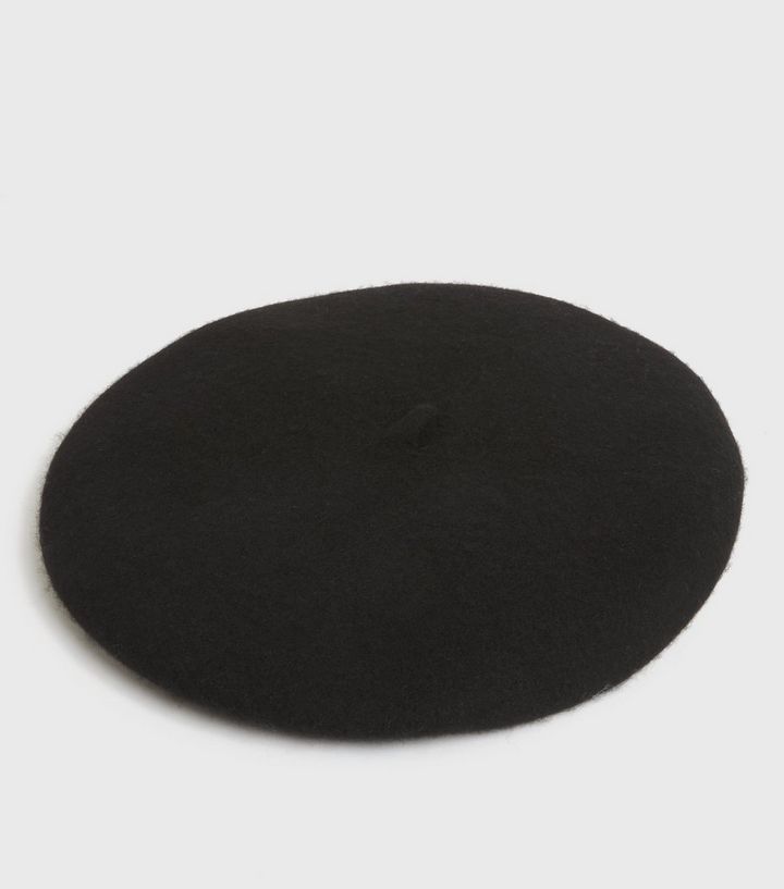 Black Wool Blend Beret
						
						Add to Saved Items
						Remove from Saved Items | New Look (UK)