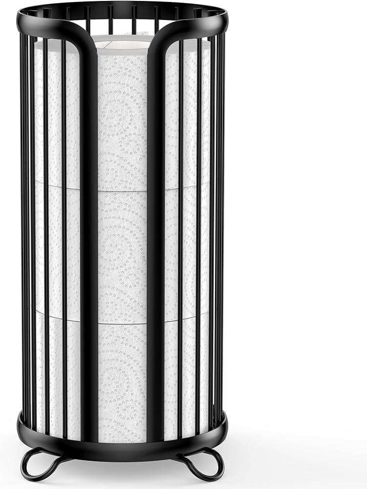 Bunoxea Toilet Paper Holder Stand, Freestanding Toilet Tissue Organizer, Minimalistic Storage Sol... | Amazon (US)