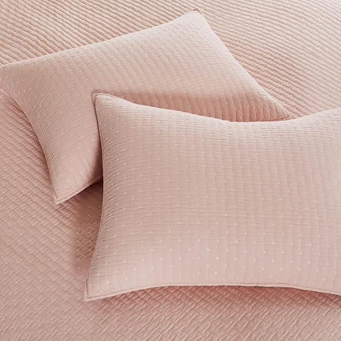 Levtex Home - Cross Stitch Quilt Set - 100% Cotton - Full/Queen Quilt (88x92in.) + 2 Standard Sha... | Amazon (US)