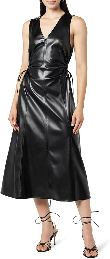 The Drop Women's Sabi Vegan Leather Cutout Midi Dress | Amazon (US)