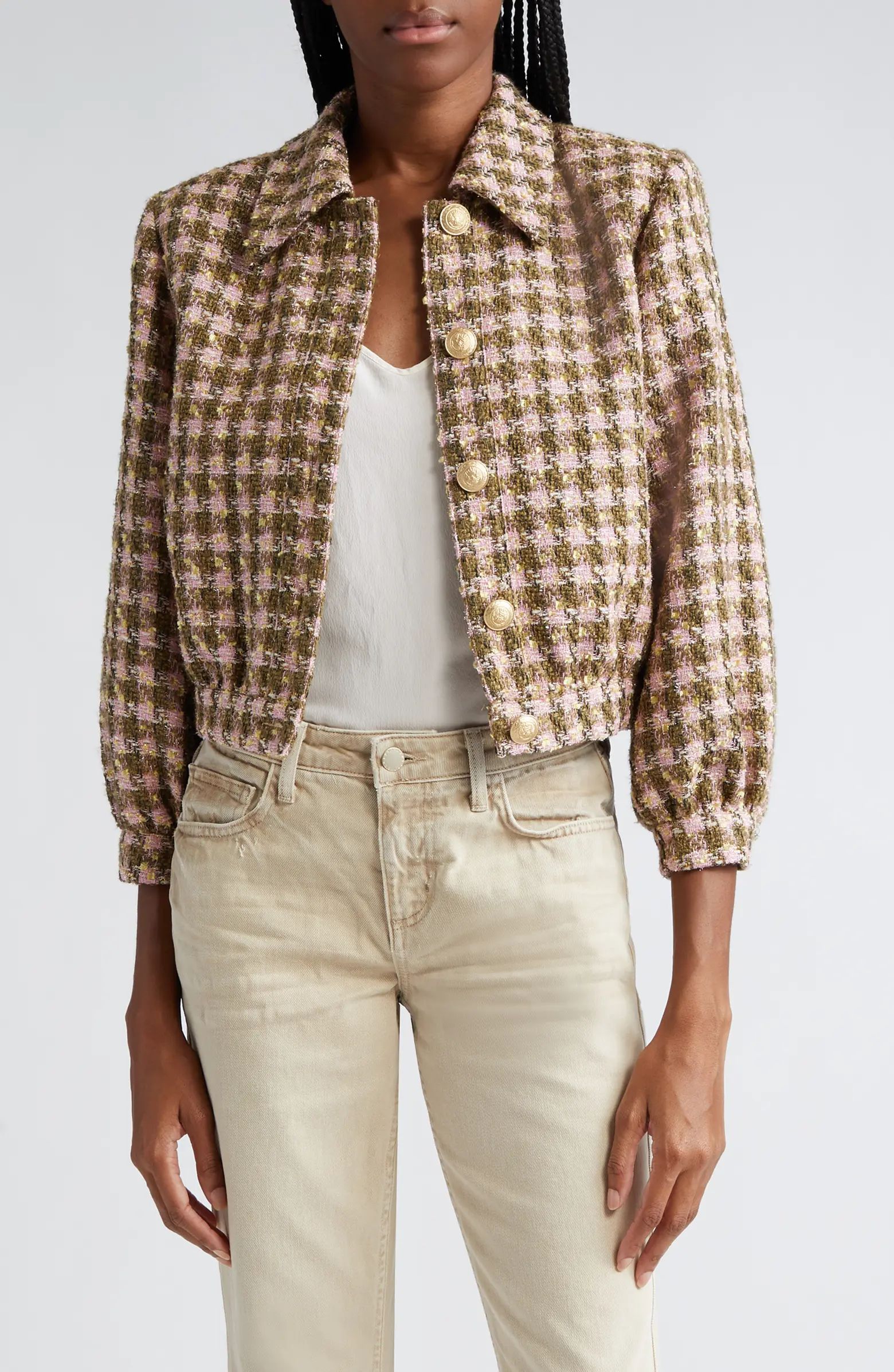 Bridges Tweed Crop Jacket | Nordstrom