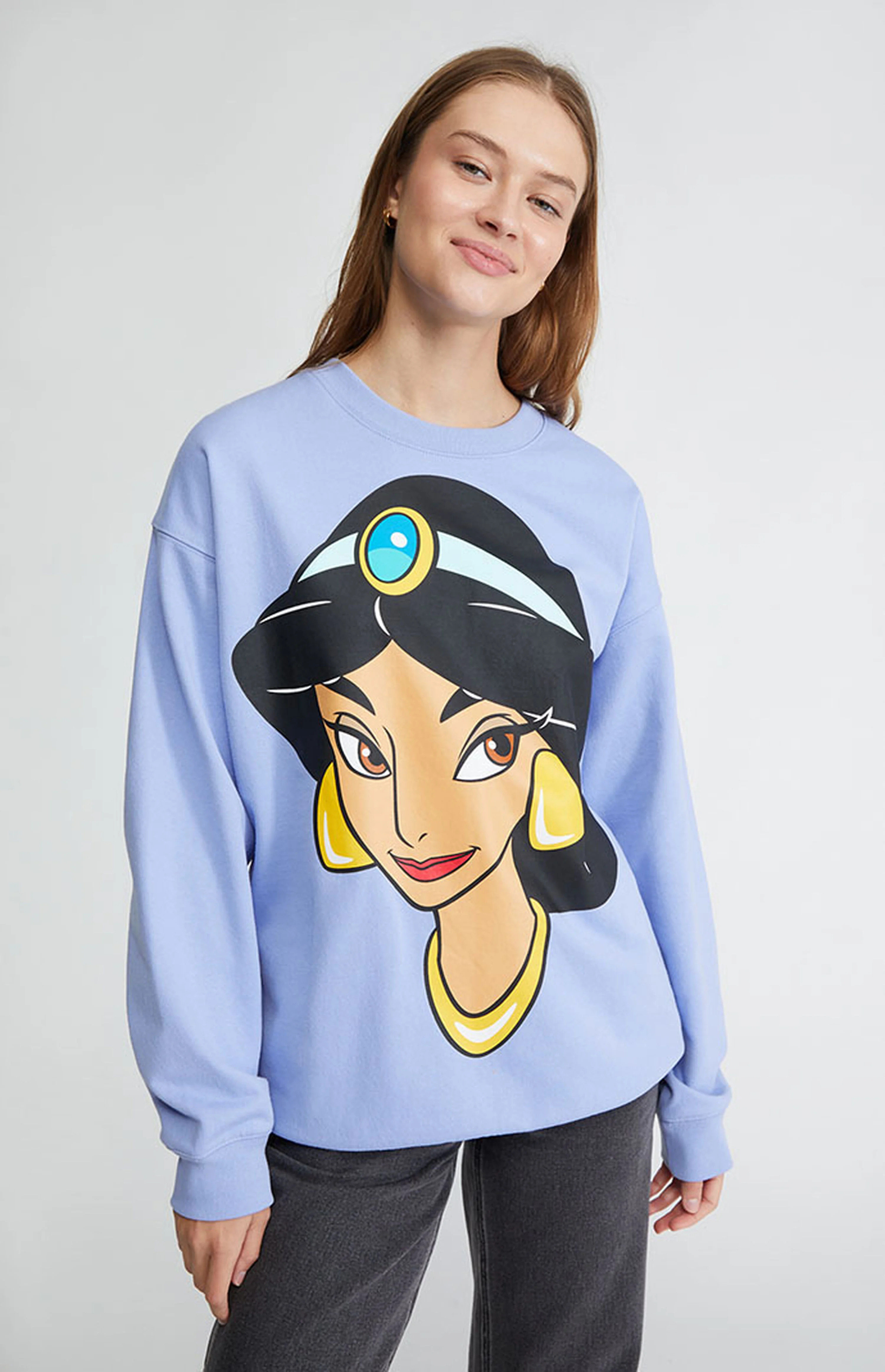 Disney Princess Jasmine Crew Neck Sweatshirt | PacSun | PacSun