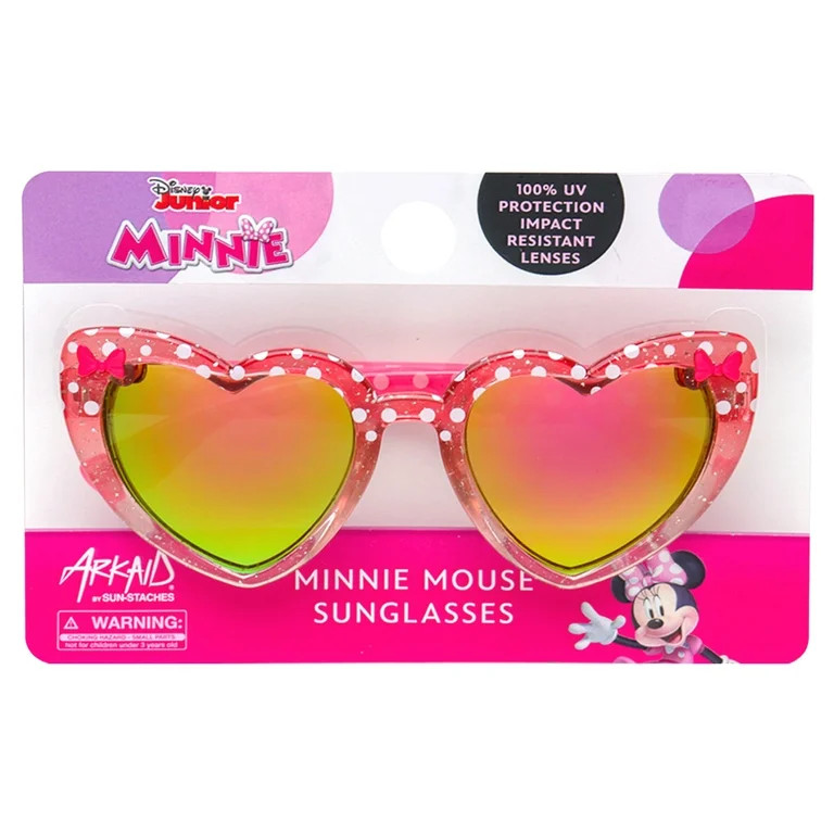 Disney Minnie Mouse Girls Pink Heart Frame Kids Sunglasses - Arkaid by SunStaches | Walmart (US)