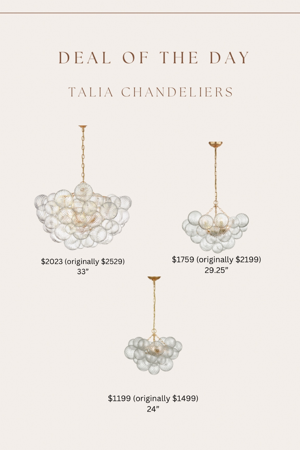 My favorite splurge worthy chandeliers are 20% off! If you’ve been eyeing these, now’s the time with this sale 😍