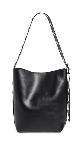 Madewell Women's Stud Essentials Bucket Tote, True Black, One Size | Amazon (US)