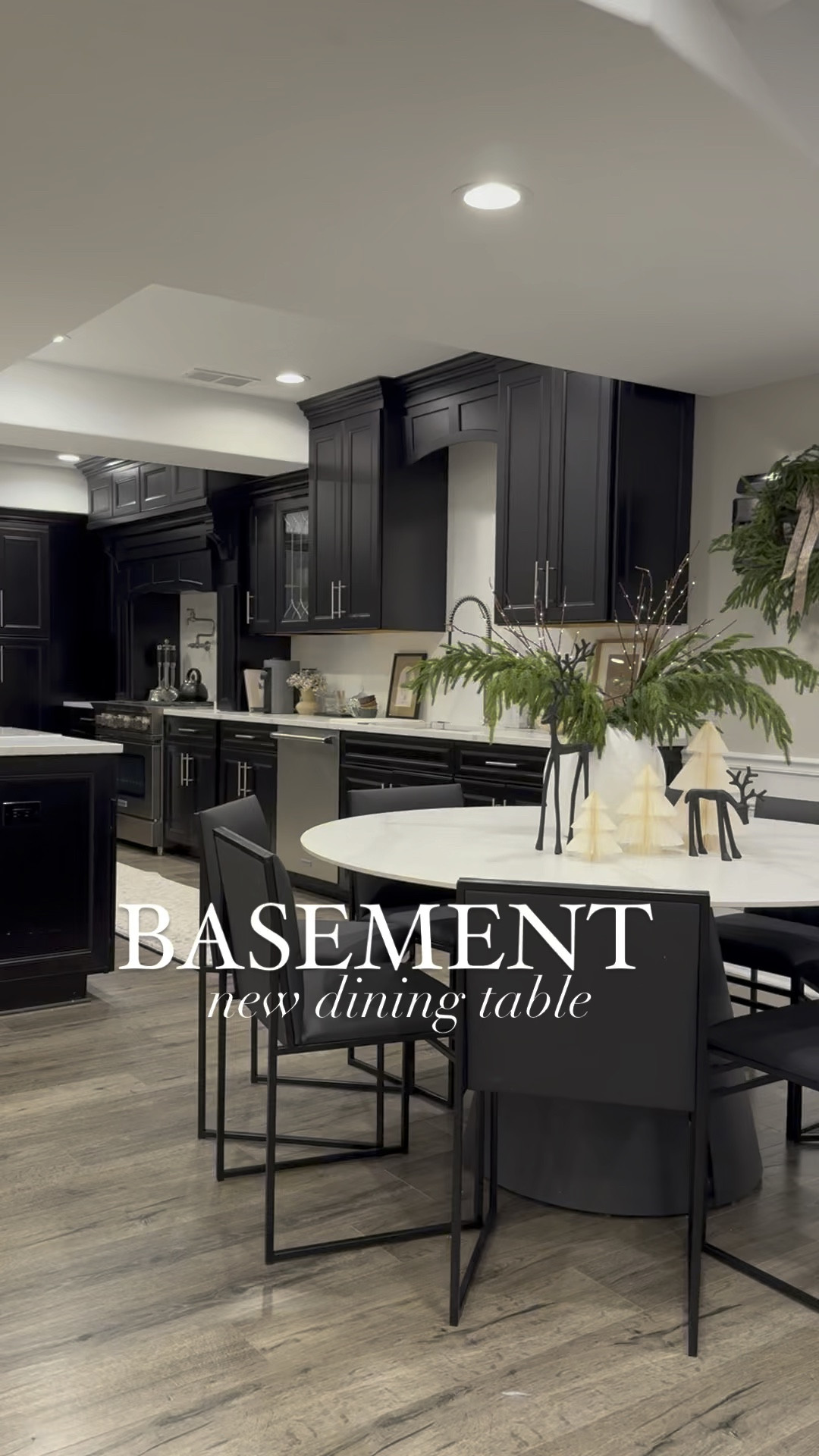 Our Basement dining table is my favorite! I love the modern sleek design,m. The top is marble and base is metal. It’s super heavy and great quality! @wayfair #wayfairfinds #wayfairpartner #wayfair #wayfairhome 

#LTKHoliday #LTKVideo #LTKHome