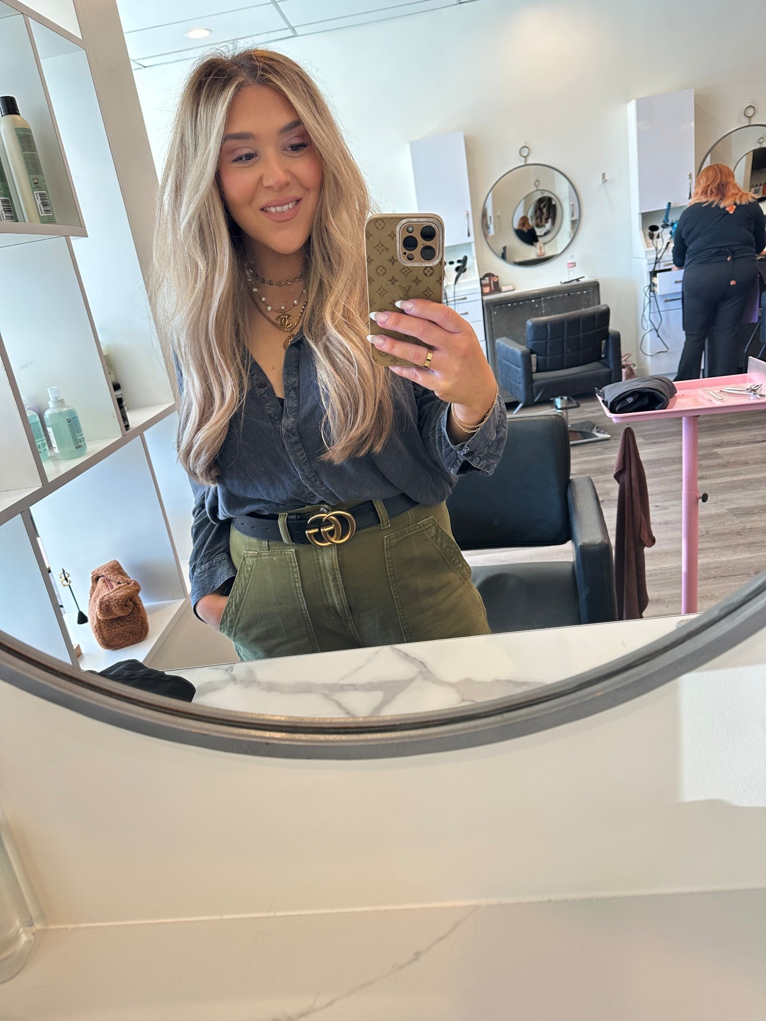 The olive denim jeans are perfect for the holidays! Dress them up or down! 
#momfashion 

#LTKFindsUnder50 #LTKWorkwear #LTKMidsize