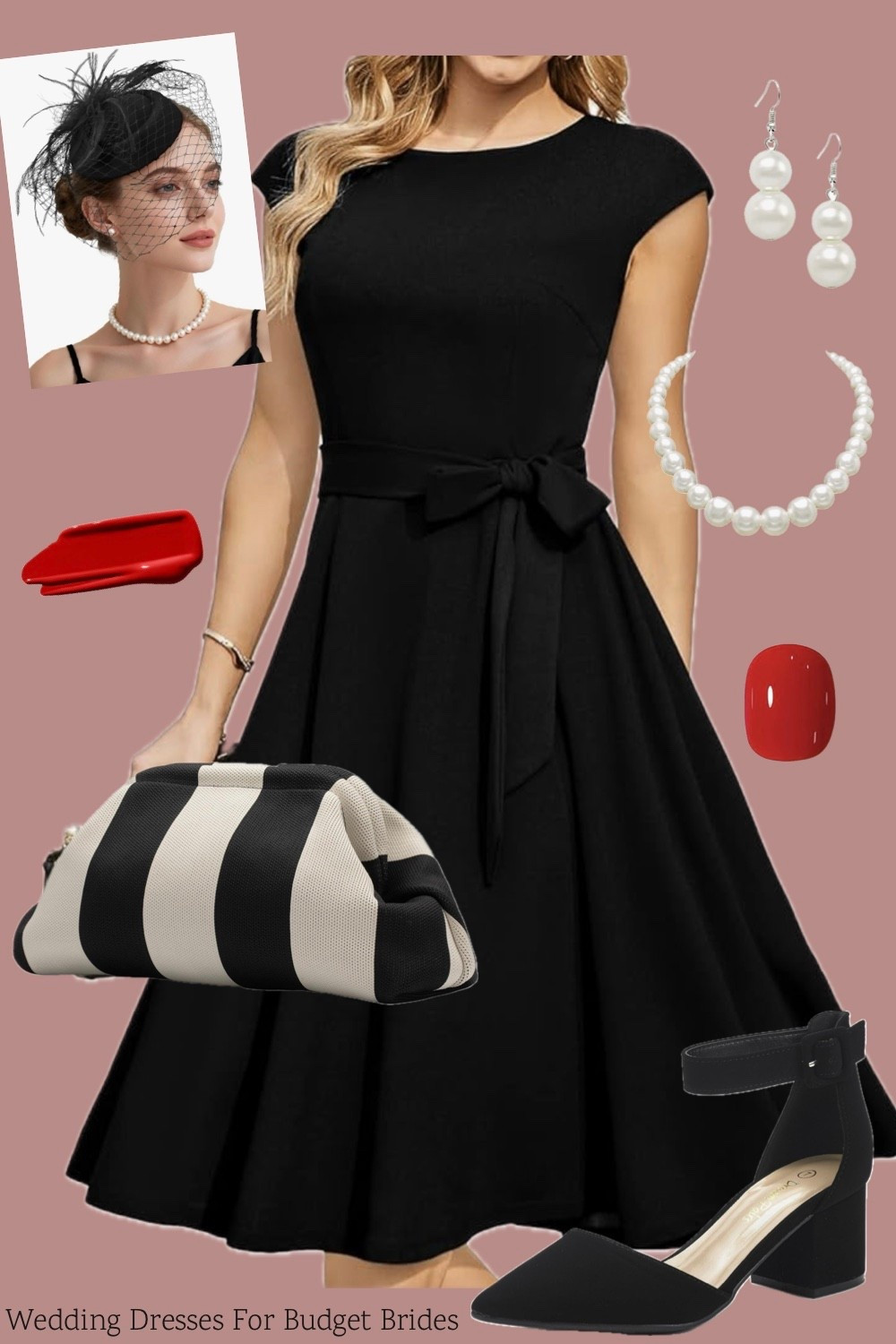 Fall wedding guest outfit idea. All On Amazon. 

Fall outfits women, fall wedding guest dresses, wedding guest dresses, fall dresses, date night outfits, vintage style outfit.