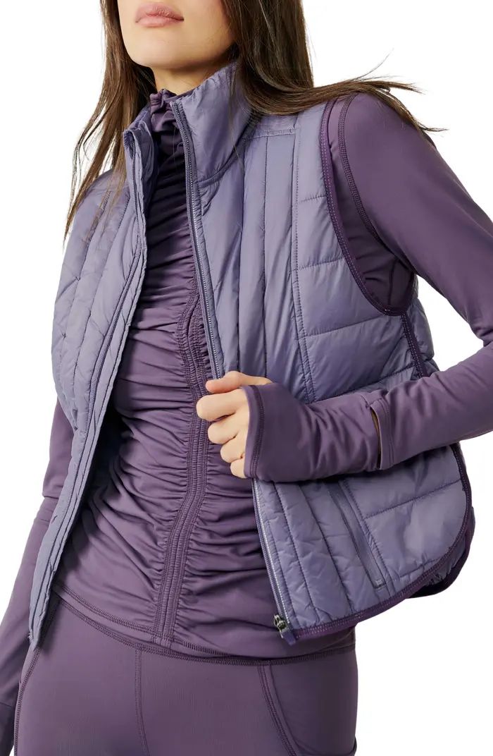 Free People FP Movement Run This Water Resistant Puffer Vest | Nordstrom | Nordstrom