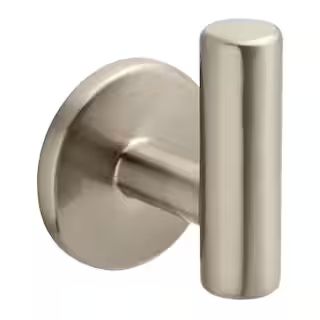 2-1/32 in. Satin Nickel Single Post Wall Hook | The Home Depot