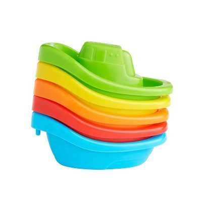 Munchkin Fleet Of Five Boats Bath Toy: Creative Thinking, Polypropylene Material, 5 Pieces | Target