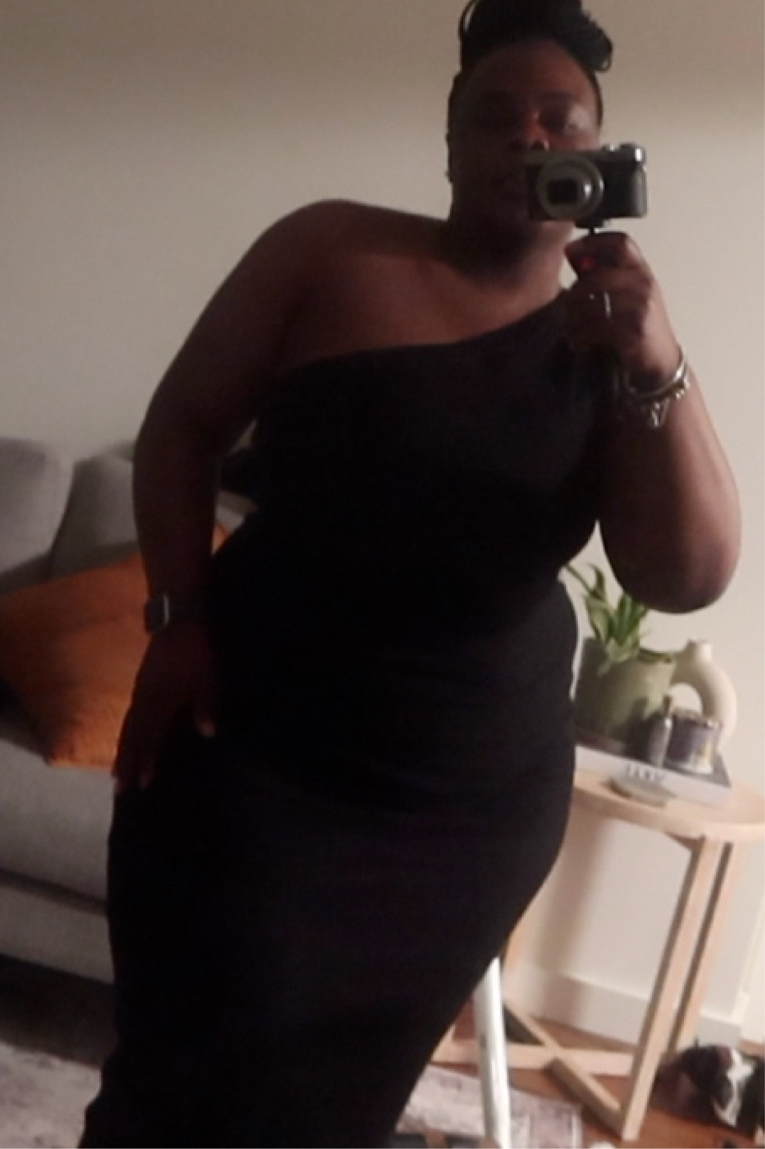 ASOS body on dress. Love the asymmetrical cut. Size down for a tighter fit . Item is very stretchy

#LTKbeauty #LTKFind #LTKGiftGuide