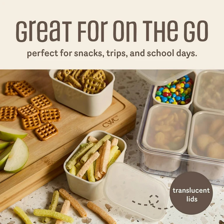 Cook With Color 8-Compartment Snackle Box, Charcuterie and Snack Container, Divided Serving Tray ... | Walmart (US)