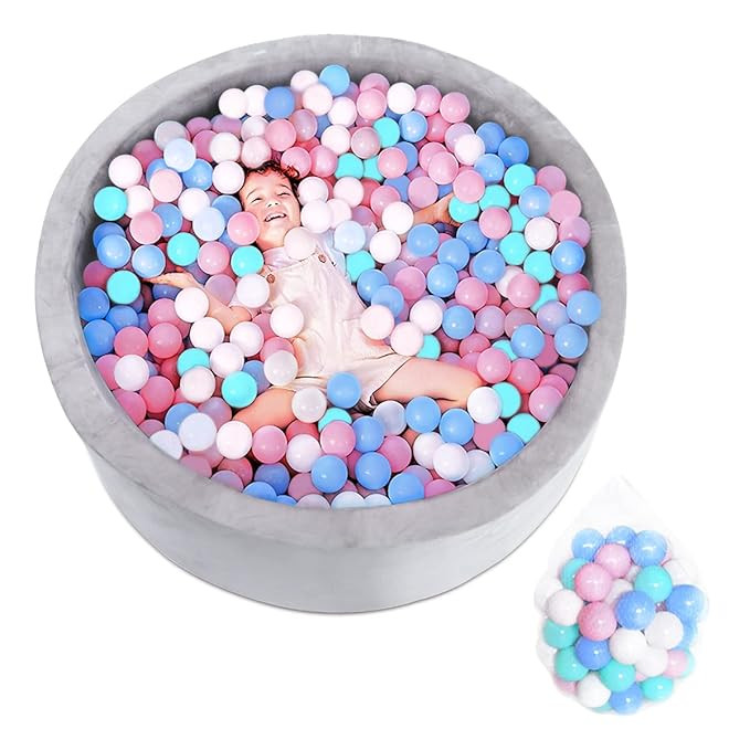 LEKILV Ball Pit for Toddlers with 200 Plastic Balls 2.2" Foam Ball Pit- Kids Baby Gift Indoor Pla... | Amazon (US)