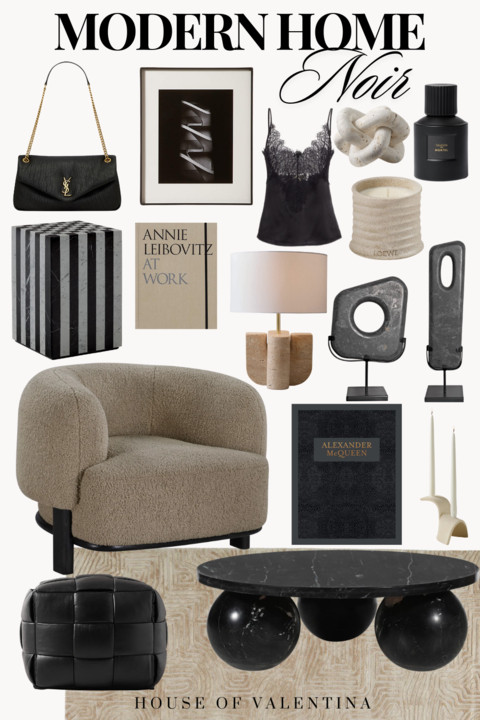  I’m obsessed with this Modern Home Noir look—it’s giving all the moody, glam, high-style vibes I crave right now. Sleek black accents, sculptural pieces, and cozy textures come together to create that perfect mix of drama and comfort. Every detail feels chic and intentional, like living inside a design magazine but still totally livable. Honestly, this is the kind of vibe that makes me never want to leave home 🖤

 

#LTKSeasonal #LTKActive #LTKStyleTip