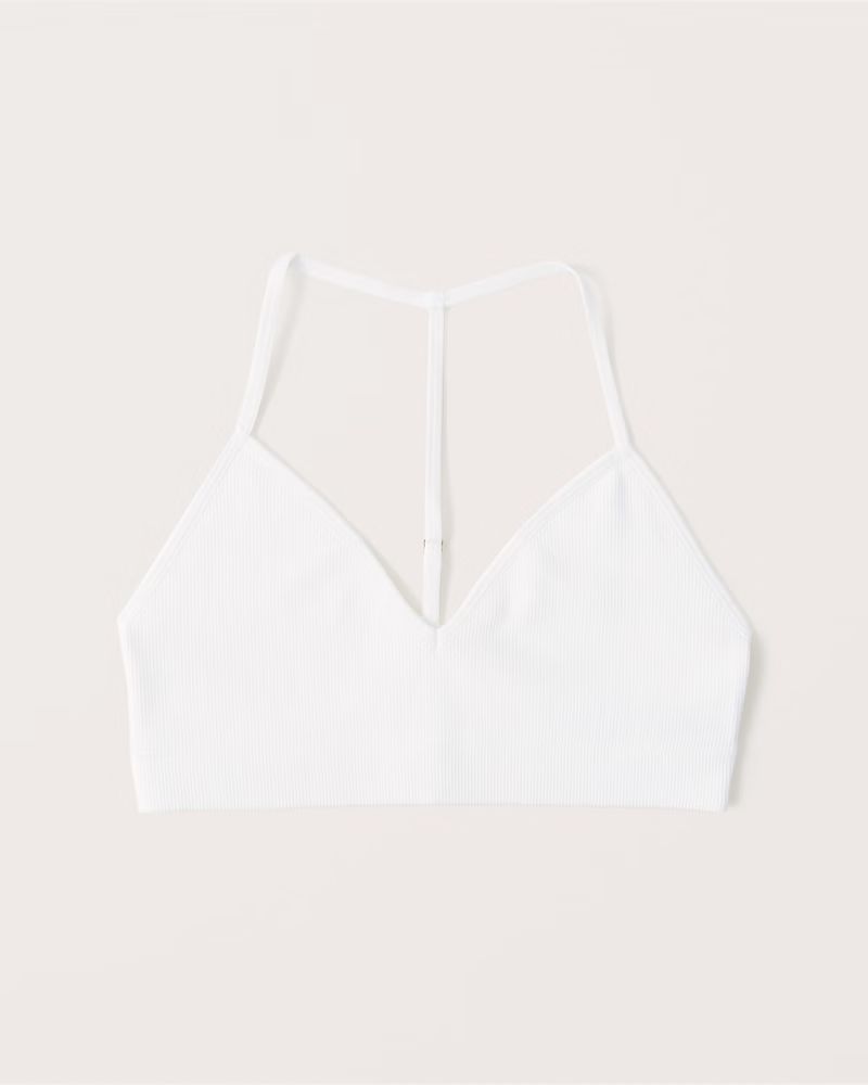 Seamless Triangle T-Back Bralette | Abercrombie & Fitch (US)