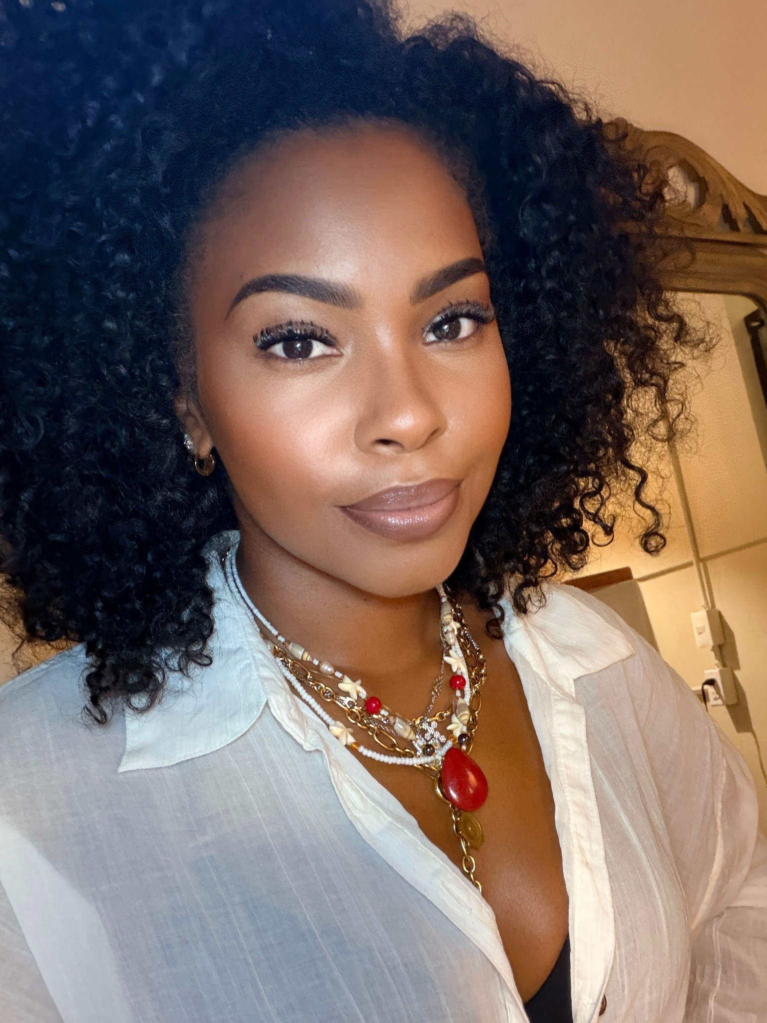 Keeping my makeup simple. Concealer, blush, and powder. 
FYI: I got my lashes done before we left 
I also got my brows done (pmu) before I left so nothing there as well. The brown lip liner, I used as my eye liner 


#LTKBeauty #LTKFindsUnder50