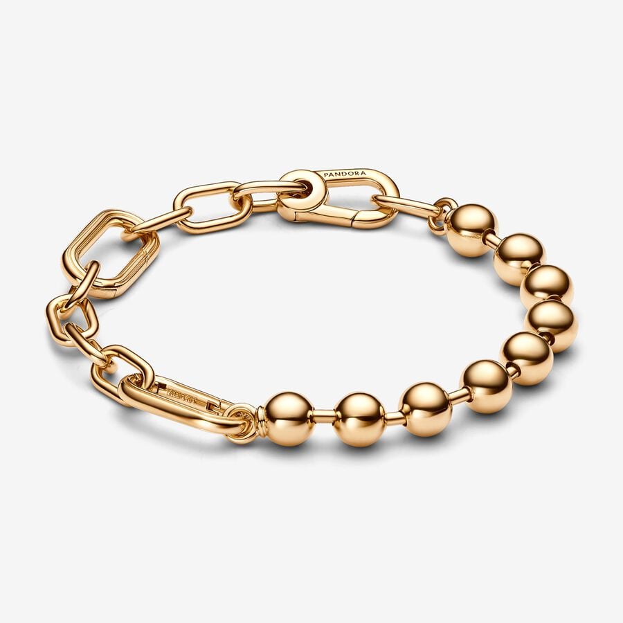Pandora ME Metal Bead & Link Chain Bracelet | Pandora (UK)