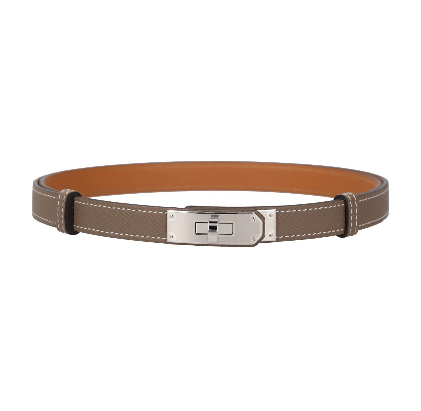 Hermès Kelly Pocket 18 Belt — Taupe and Tan | Italist Inc.