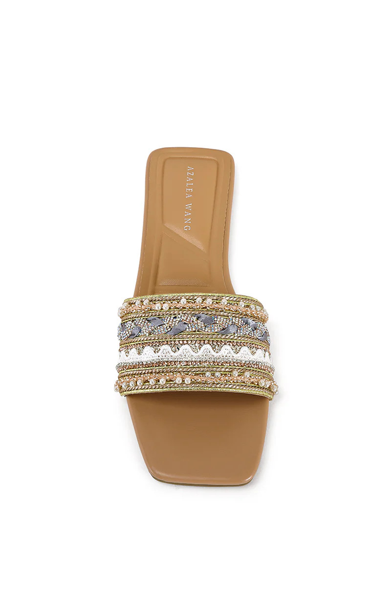 BRIGITTA-MULTI BEADED SANDAL | Azalea Wang