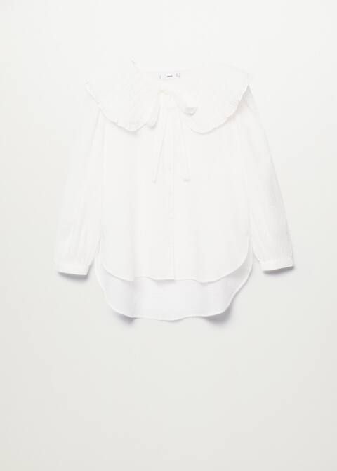 Babydoll collar blouse | MANGO (US)