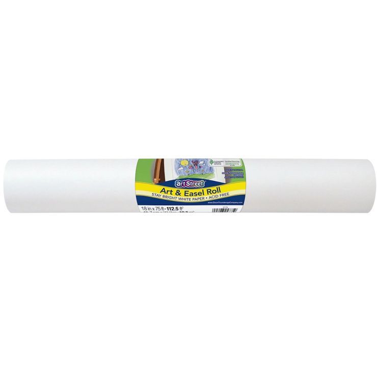 Art Street Super Value Easel Paper Roll, 18 Inches x 75 Feet, White | Target
