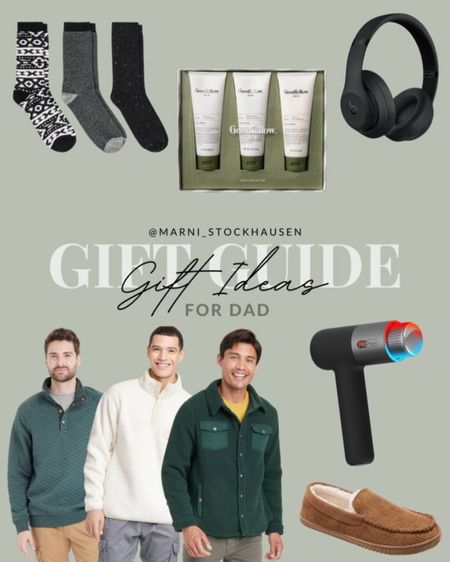 Holiday Gift guide for Dad 🤍

Skincare, socks, beats headphones, slippers, pullover, button up, sharper image hot/cold body massager. 

#LTKgiftguide 
#target 

#LTKSeasonal #LTKHoliday #LTKmens