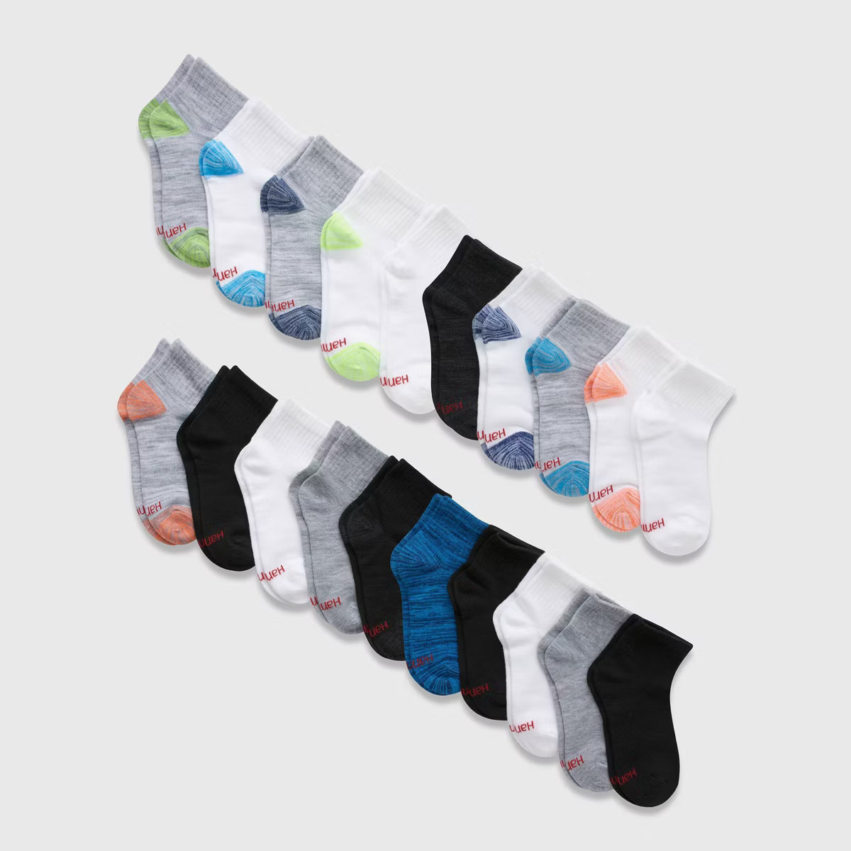 Hanes Boys' 20pk Ankle Socks - Colors May Vary | Target