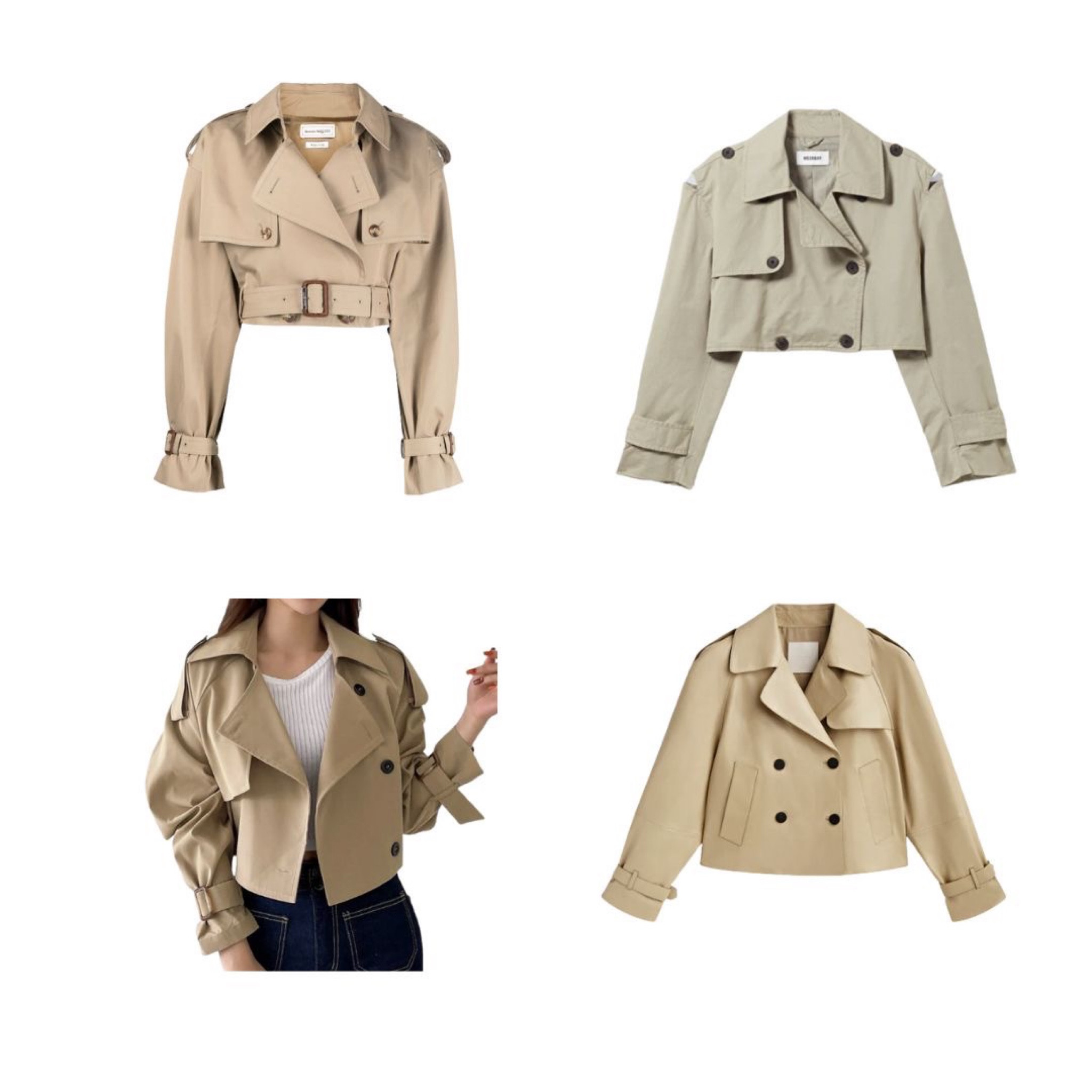 Alternative options to the sold out Zara cropped trench jacket 

#LTKeurope #LTKFind
