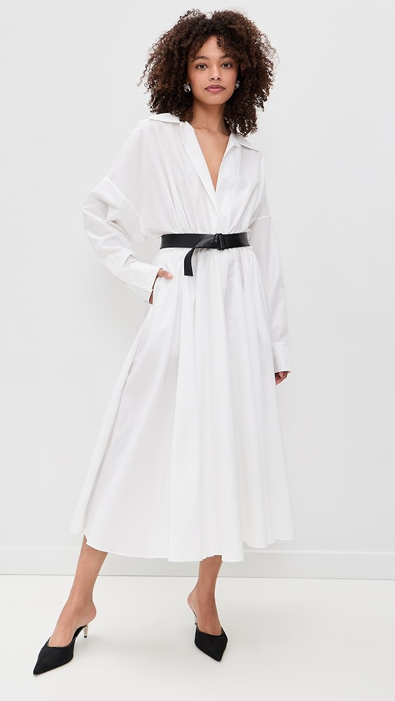 Super Oversized Boyfriend Neck Flared Shirt Dress | Shopbop