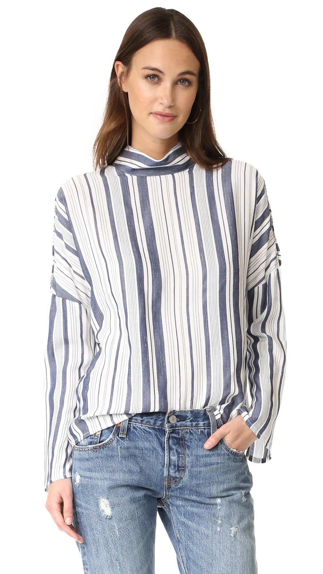 Button Up Cold Shoulder Shirt | Shopbop
