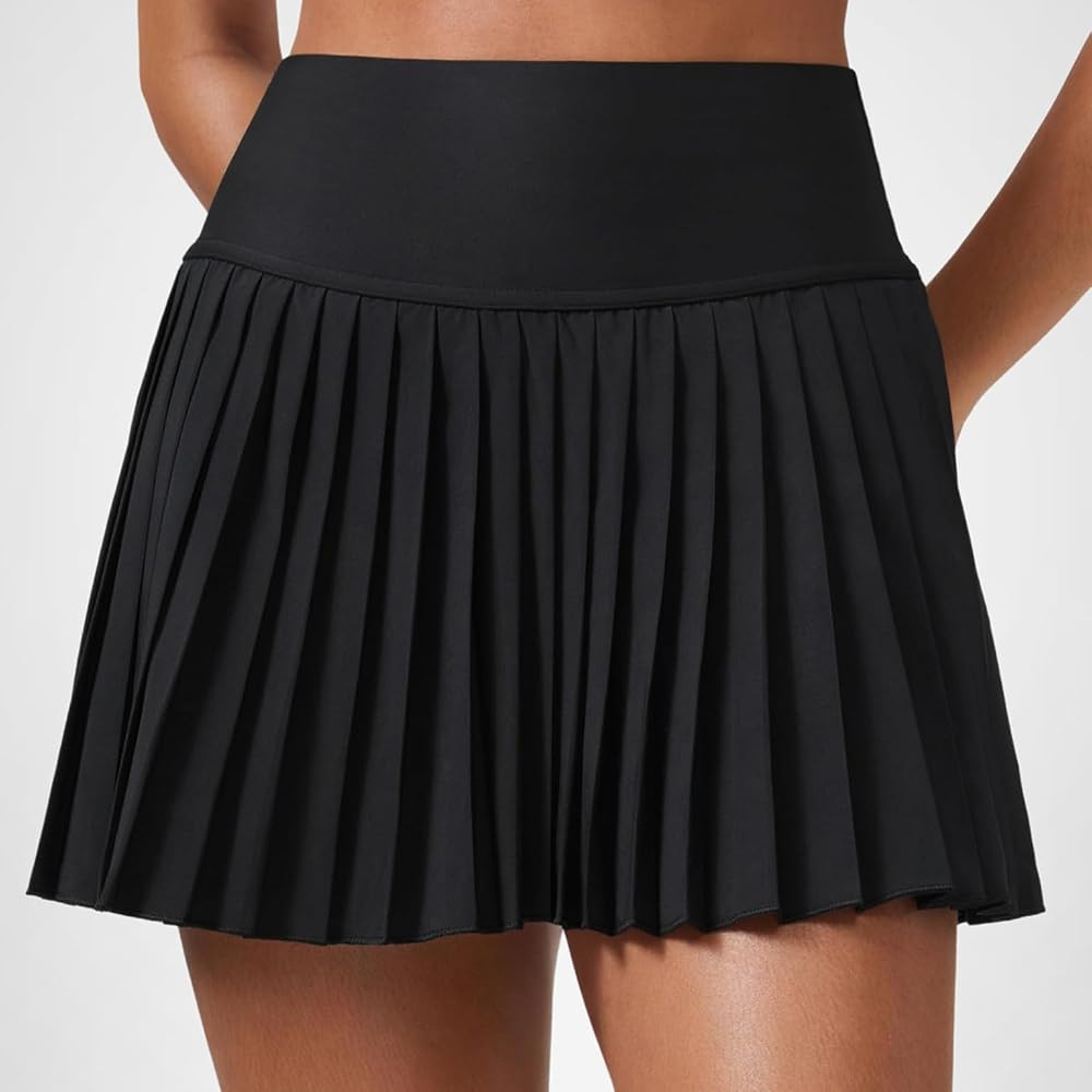 CRZ YOGA High Waisted Pleated Tennis Skirts for Women - Mini Lined Casual Tummy Control Skort wit... | Amazon (US)
