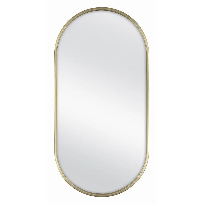 32-Inch x 16-Inch Oval Metal Wall Mirror | Bed Bath & Beyond | Bed Bath & Beyond