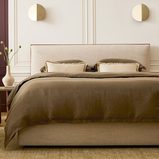 Schaefer Wood Trim Low Profile Bed | West Elm (US)