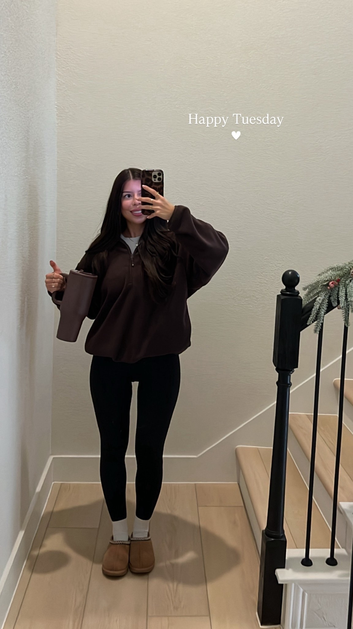 Cozy fleece quarter zip outfit with Uggs 🤍🤎

#LTKActive #LTKPetite #LTKSeasonal