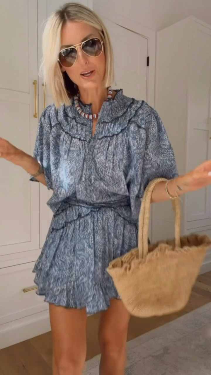 Cannot believe this cute blue paisley set is an H&M find! This is going to go fast! 

Loverly Grey, summer outfit, matching set, July 4th outfit inspired

#LTKSeasonal