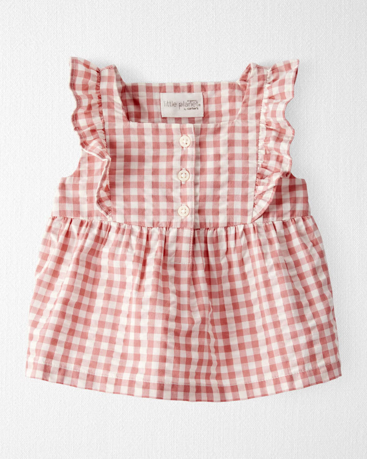 Baby Gingham Top Made With Organic Cotton - Little Planet | Carter's | Carter's Inc