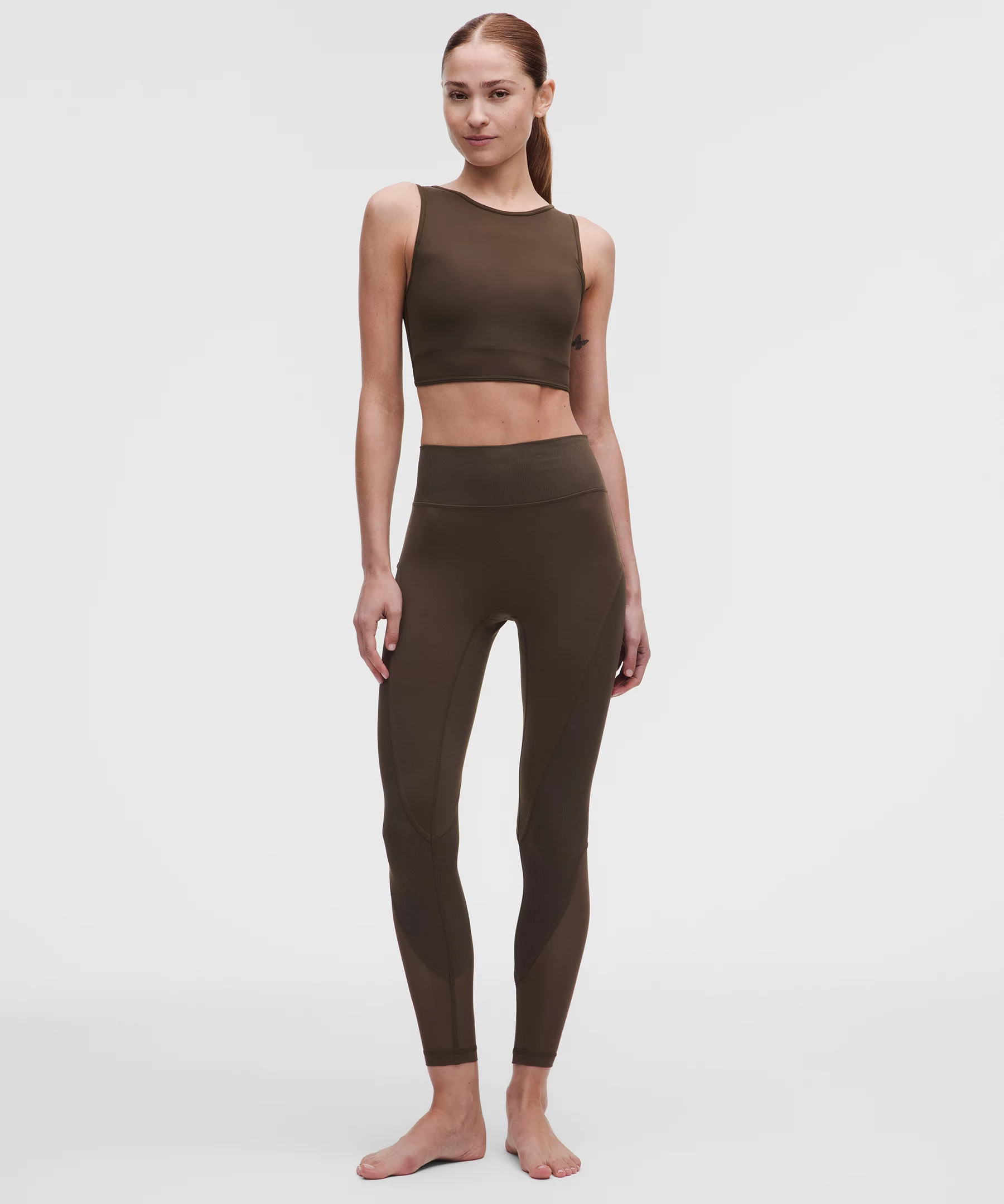 Nulu and Mesh No Line High-Rise Studio Tight 25" | Women's Leggings/Tights | lululemon | Lululemon (US)