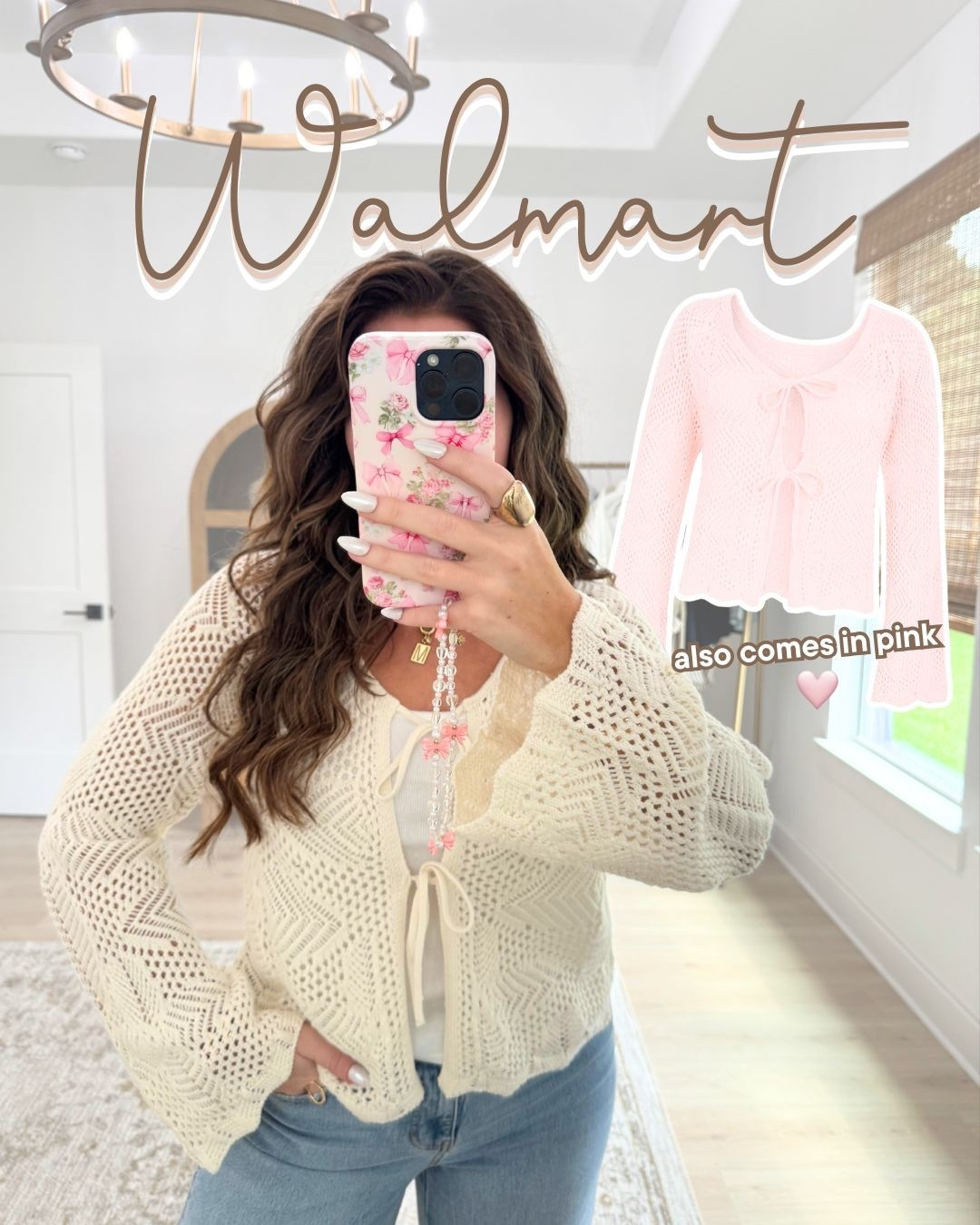 Tie front Cardigan from Walmart also comes in Pink 🌸

#LTKStyleTip #LTKSeasonal #LTKSummerEdit