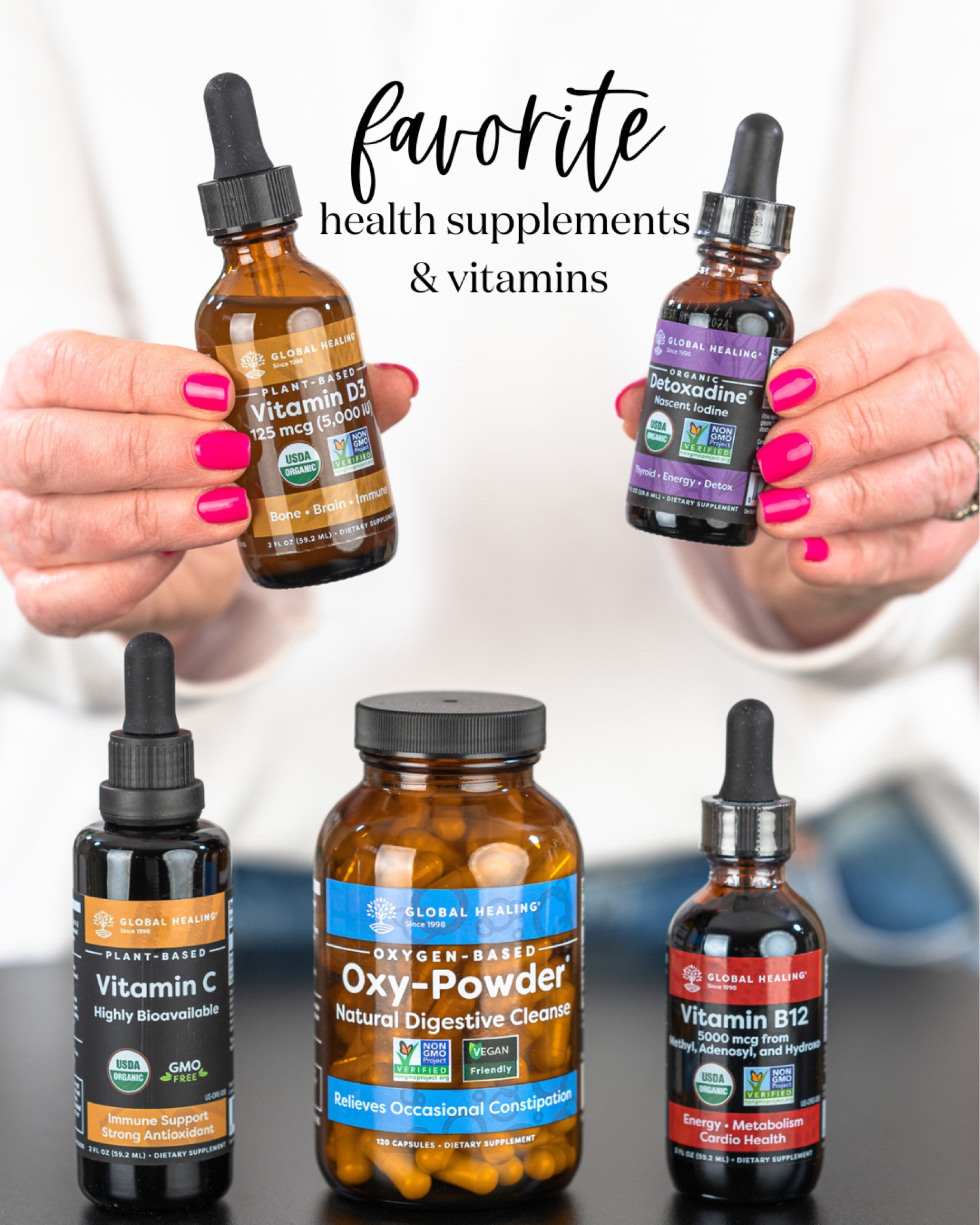 These Global Healing vitamins and supplements are among my favorites. I use the Oxy-Powder for occasional irregularity, especially before traveling. And it’s become my new travel essential to keep me regular while I’m on the move. @globalhealingofficial #globalhealingpartner

#LTKFind #LTKtravel #LTKfit