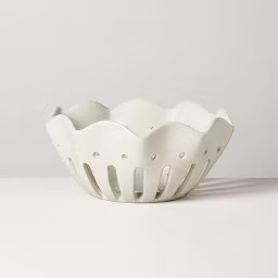 Large Wavy Edge Berry Bowl Sour Cream - Hearth & Hand™ with Magnolia | Target
